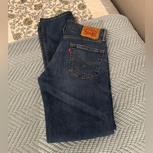 Levi's Men's Dark Blue Straight Jeans